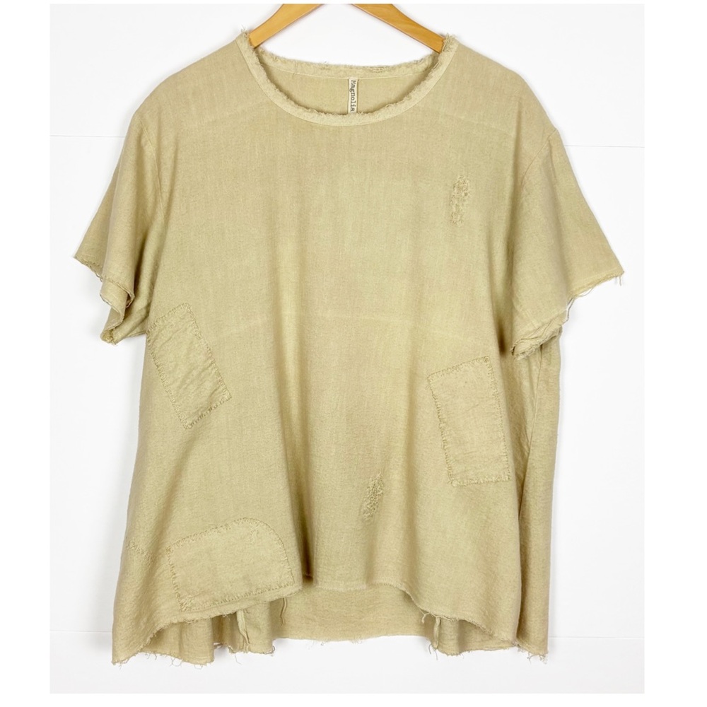 Magnolia Pearl Casual Beige Women's Top